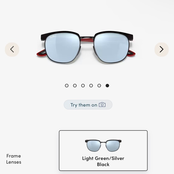 Ray Bans Mirror Silver Lens Sun glasses RB3698M Scuderia Ferrari Collection - Picture 3 of 6